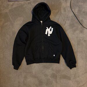 Akimbo Black NY Zip up Hoodie Large